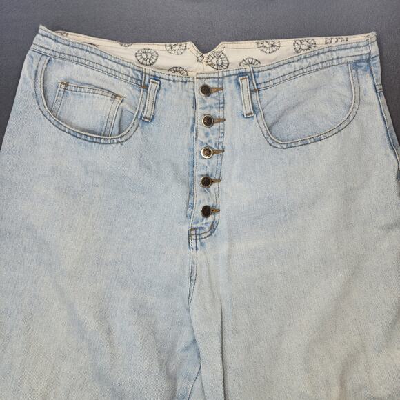 Vintage Seruchi Womens Jeans Size 20 (36x30) Button Fly Light Wash Hong Kong 80s - Picture 10 of 16